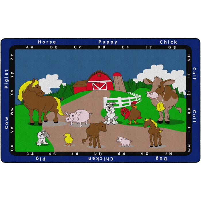Flagship Carpets Animal Match Carpet, Rectangle