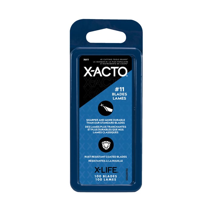 X-ACTO Replacement Blades, No. 11, Steel Blade, Pack of 100