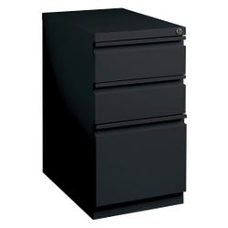 Lorell Black Box/Box/File Full Extension Mobile Pedestal Files, 15 x 20 x 27-3/4 Inches