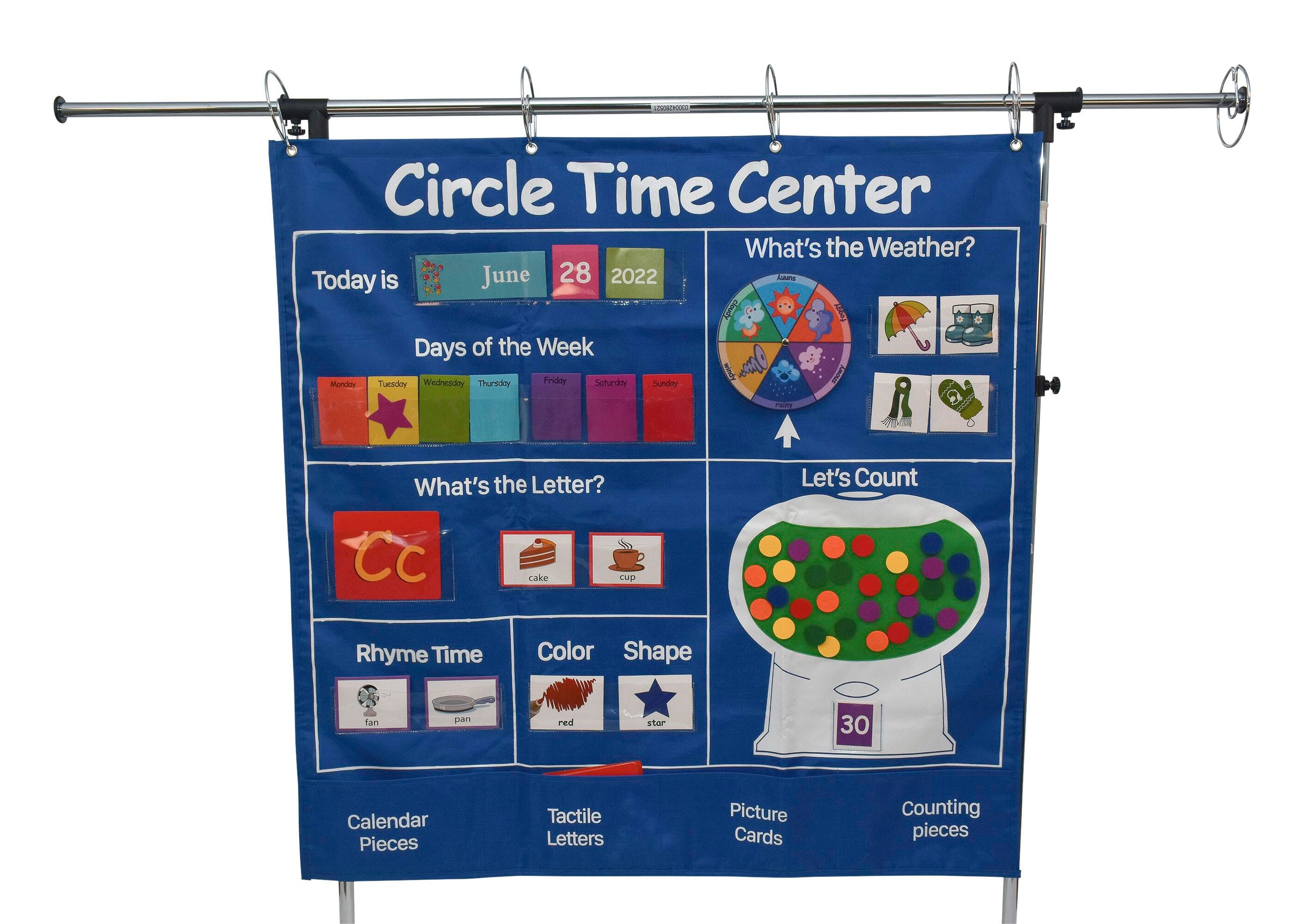 Childcraft Circle Time Pocket Chart, 39-1/2 x 39-1/2 Inches, Item Number 2100592