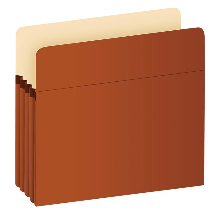 Pendaflex Expanding File Pocket, Letter Size, 3-1/2 Inch Expansion, Redrope