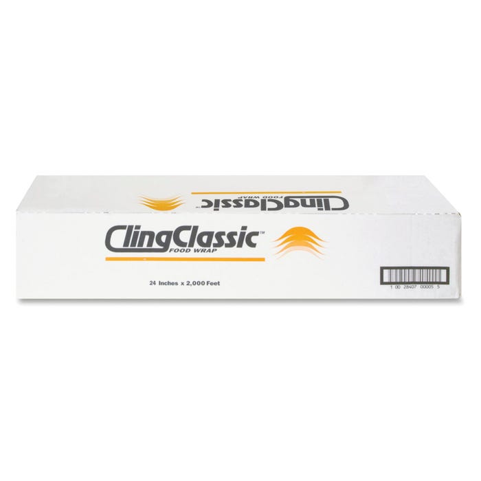Webster Cling Classic Food Wrap, 24 In x 2000 Ft, Clear
