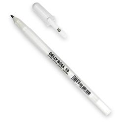 Sakura Gelly Roll Gel Ink Pens, White, Bold Point, Pack of 12