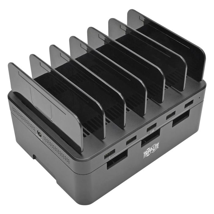 Tripp Lite 5-Port USB Charging Station, Black