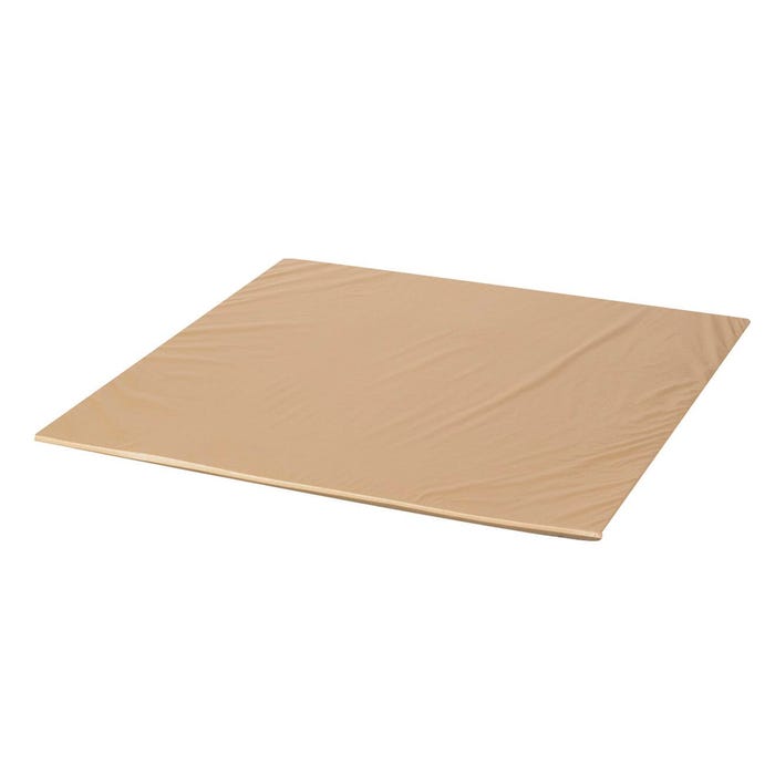 Children's Factory Activity Mat, 52 x 52 x 1 Inches, Dark Walnut Brown and Almond Tan