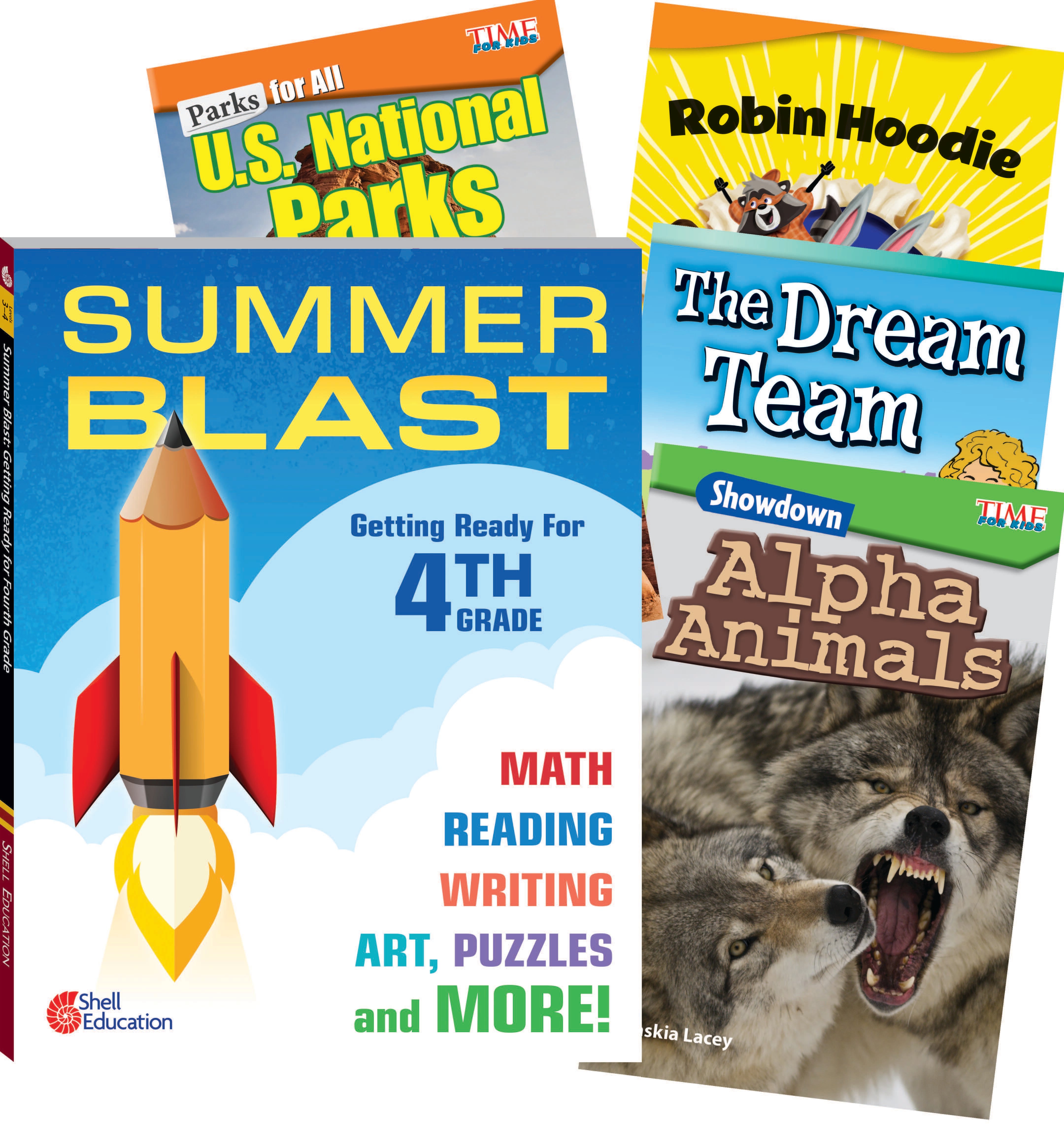 Teacher Created Materials Learn-at-Home: Summer Reading Bundle, 5-Book Set, Grade 4, Item Number 2088889