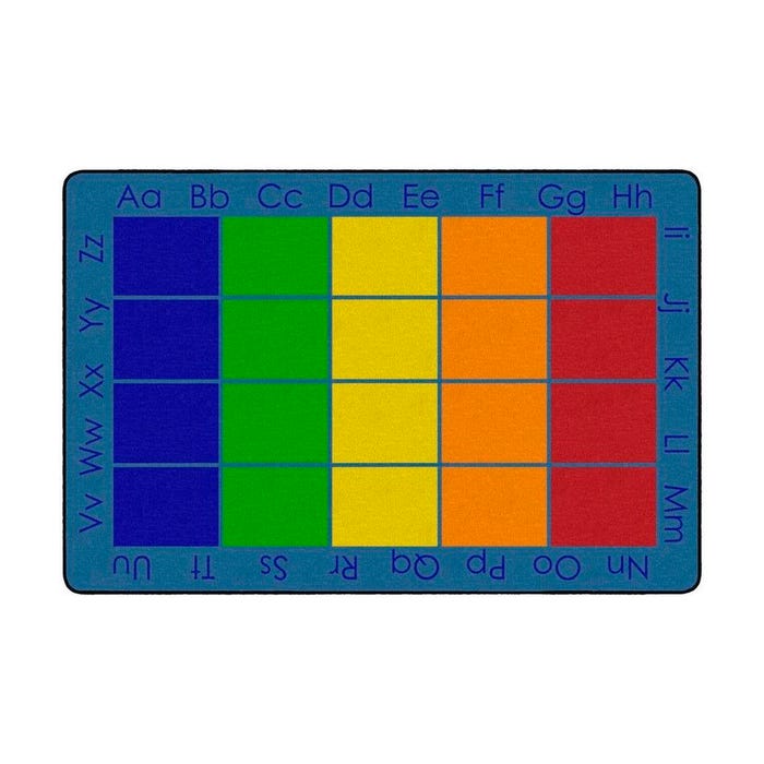 Childcraft Alphabet Squares Carpet, Rectangle