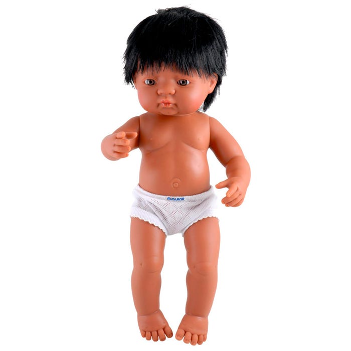 Miniland Multicultural Doll, Hispanic Boy, 15 Inches