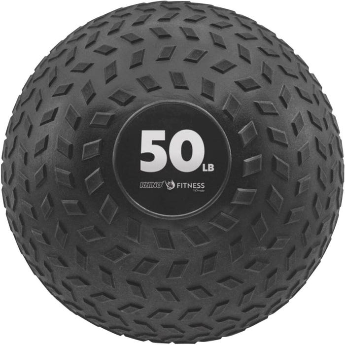 Champion Sports Rhino Fitness Slam Ball, 50 Pounds, 11 Inch Diameter, Black