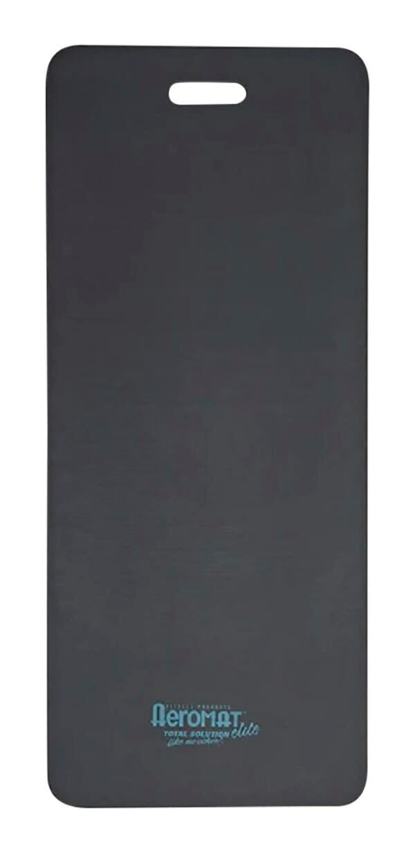 Aeromat Elite Workout Mat With Handle, 20 x 48 Inches, 1/2 Inch Thick, Charcoal, Phthalate Free 2040663