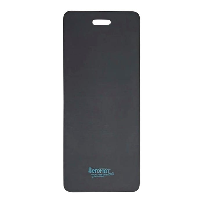 Aeromat Elite Workout Mat With Handle, 20 x 48 Inches, 1/2 Inch Thick, Charcoal, Phthalate Free