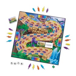 Learning Resources Dino Math Tracks Place-Value Game 222110