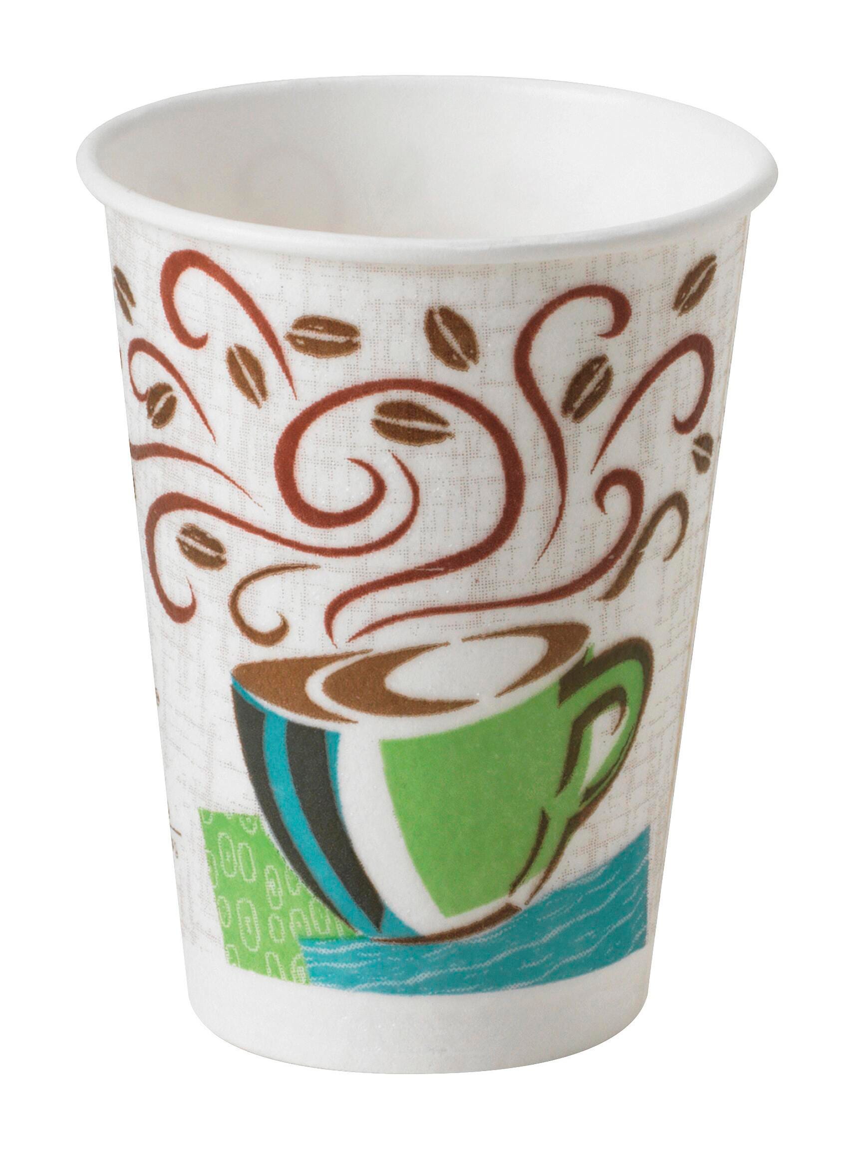 Dixie Foods Perfectouch Insulated Hot Cup, 8 oz Wise Sized, Pack of 25, Item Number 1334484