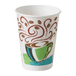 Dixie Foods Perfectouch Insulated Hot Cup, 8 oz Wise Sized, Pack of 25, Item Number 1334484