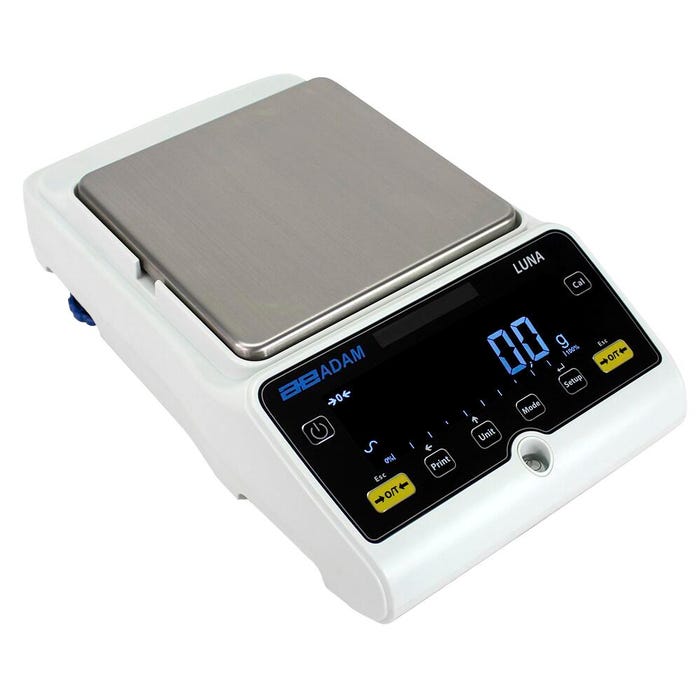 Adam Equipment Luna LBB 8001E Precision Balance, 8000 Gram Capacity, 0.1 Gram Readability, External Calibration