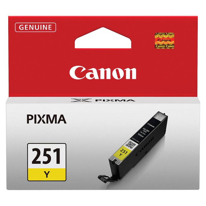 Canon Ink Toner Cartridge, CLI251Y, Yellow
