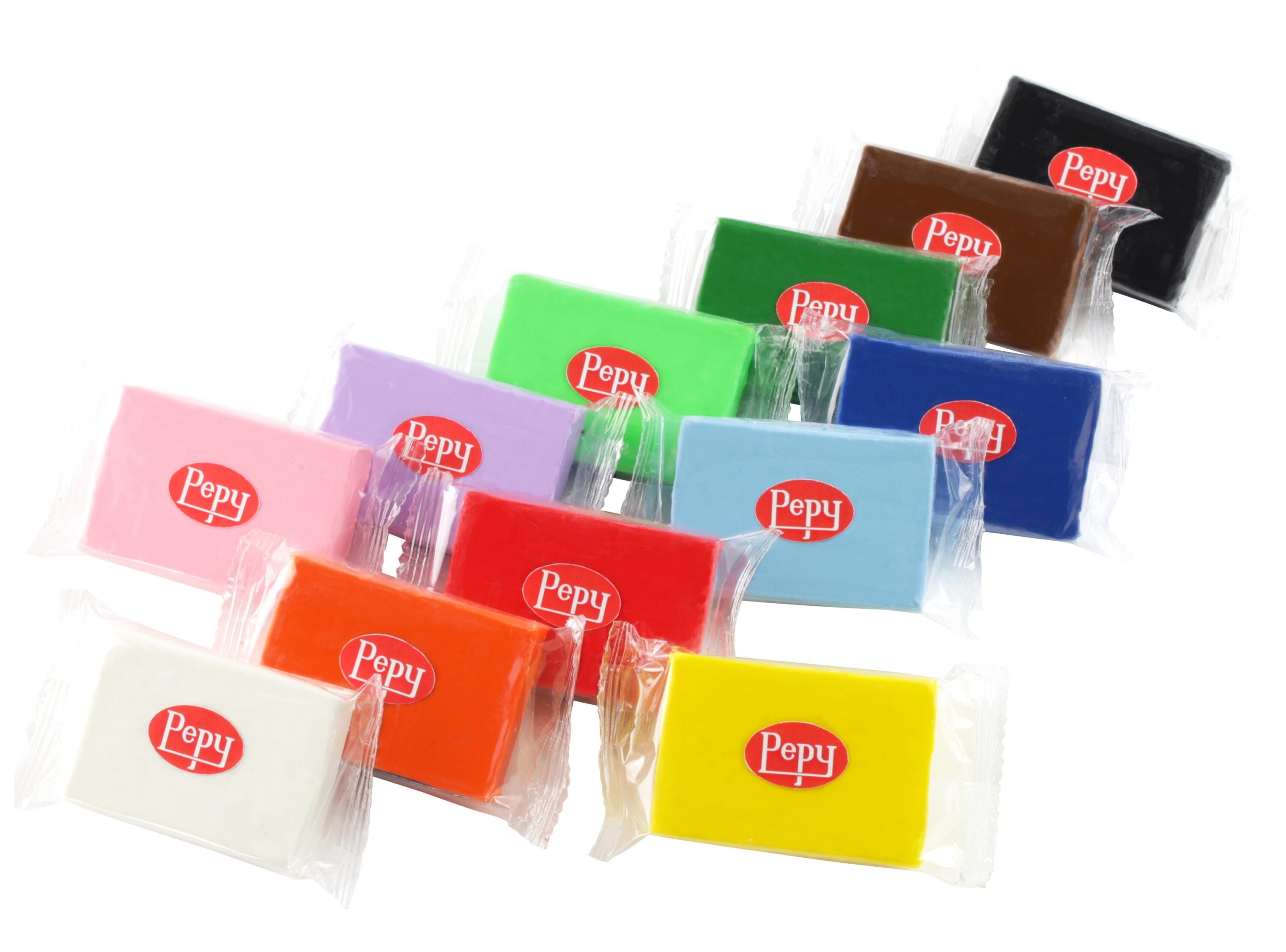 Pepy Plastilina Modeling Clay, 4/5 Ounces, Assorted Colors, Set of 24