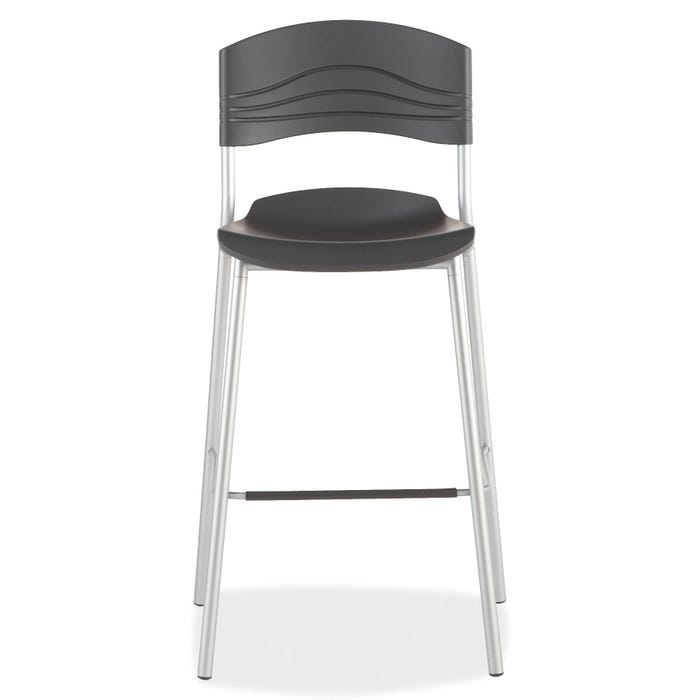 Iceberg CafeWorks Cafe Stool, Bistro, 23 x 22 x 44 Inches, Graphite