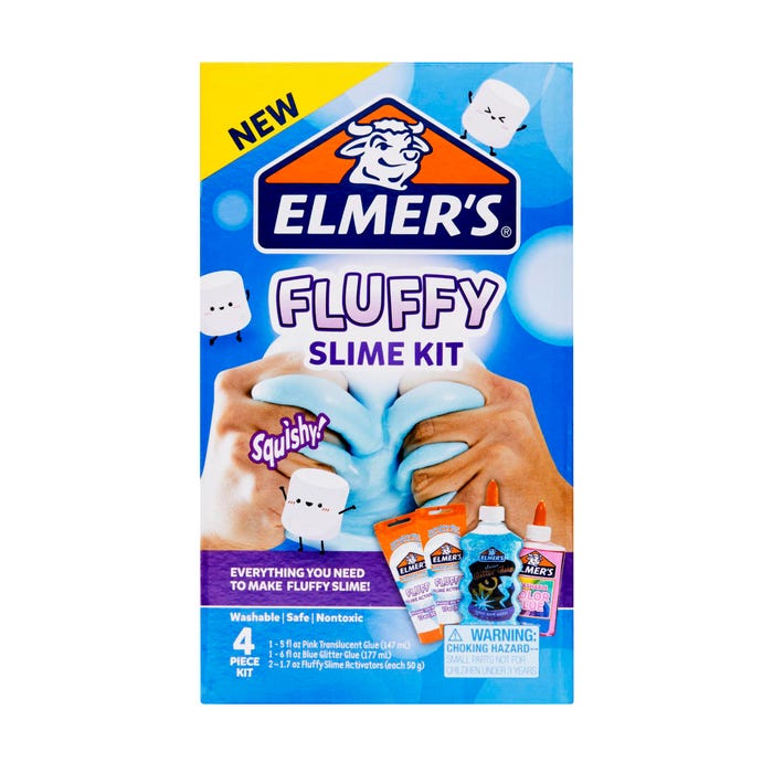 Elmer's Fluffy Slime Kit, 4 Piece Set