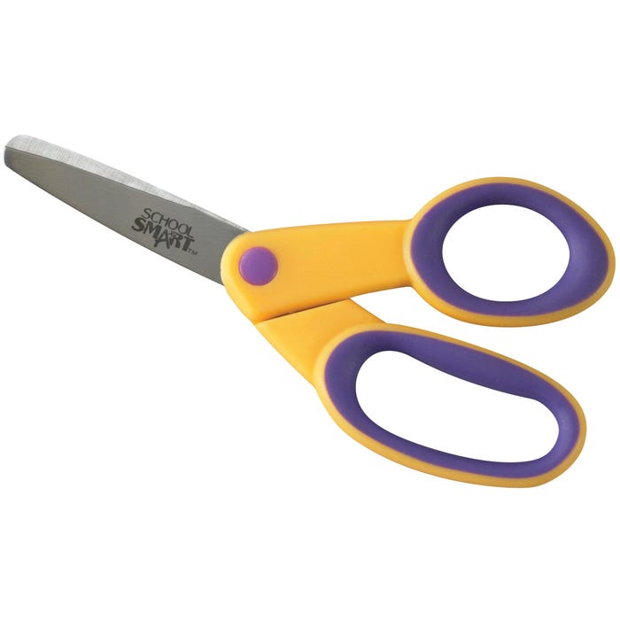 School Smart Blunt Tip Kids Scissors, Right Handed, 5 Inches
