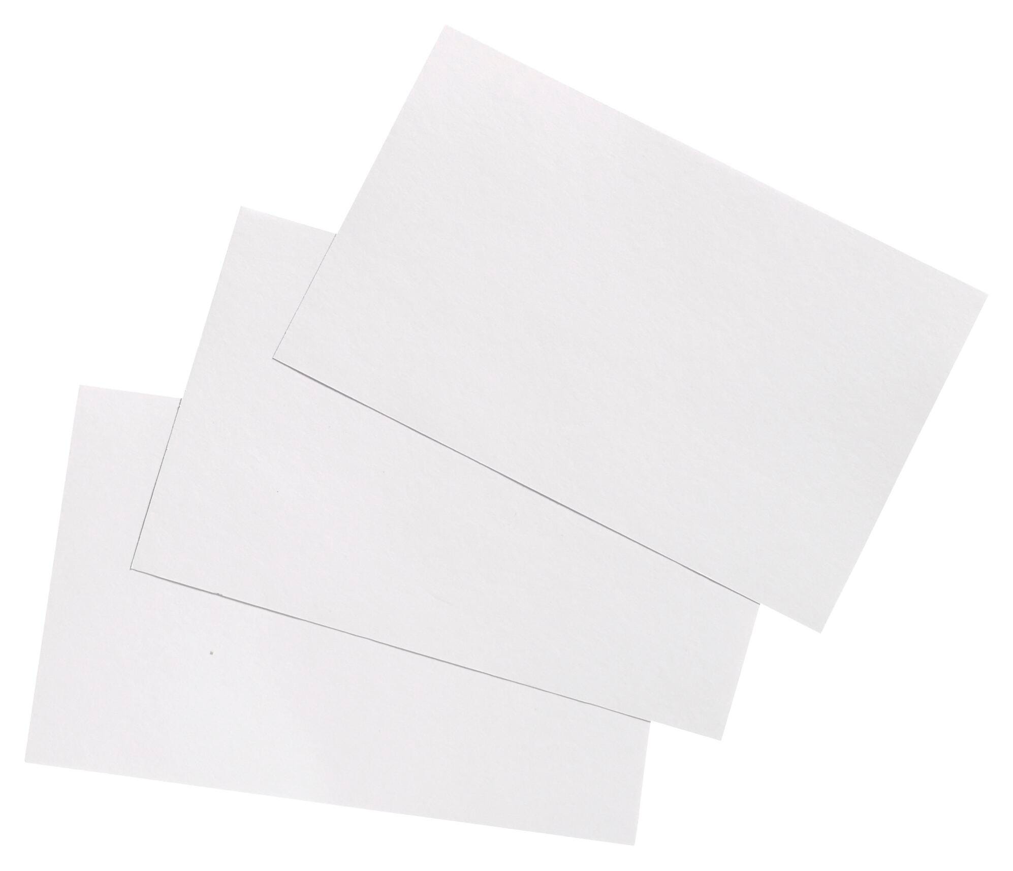 School Smart Unruled Index Cards, 5 x 8 Inches, White, Pack of 100 088714