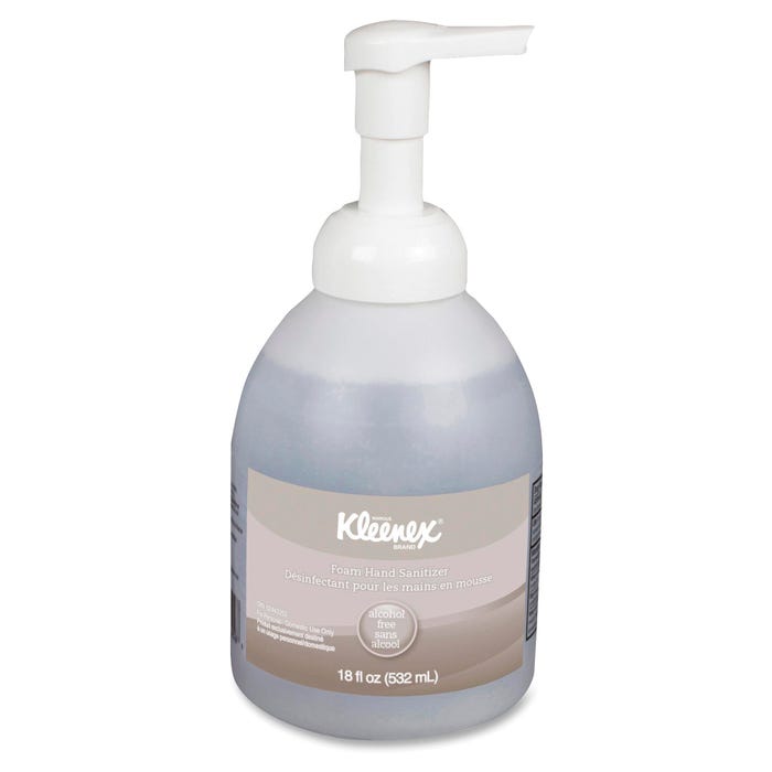 Kleenex Foam Hand Sanitizer, 18 oz, Clear, Fragrance Free