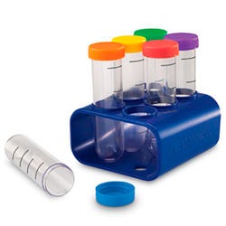 Learning Resources Primary Science Jumbo Test Tubes with Stand, Set of 6 Tubes, Age 3 and up 1612809