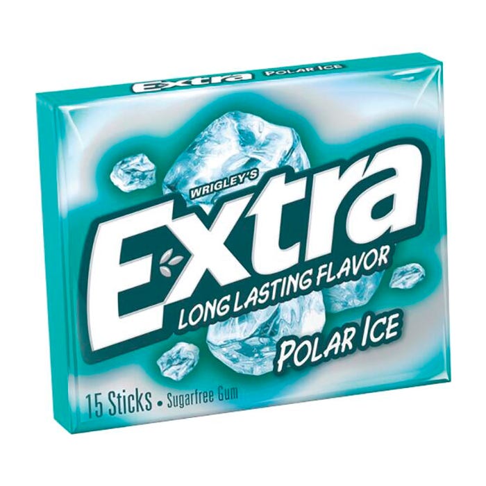 Extra Polar Ice Chewing Gum, Pack of 10