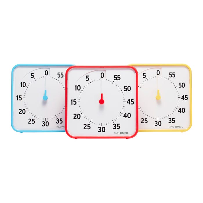 Time Timer Learning Center Classroom Set, Primary Color, 8 Inch, Set of 3