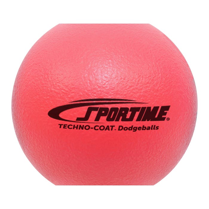 Sportime Techno-Coat Foam Low Bounce Dodgeballs, 6-1/4 Inches, Set of 6