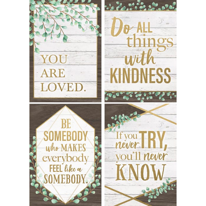 Teacher Created Resources Positive Poster, Set of 4