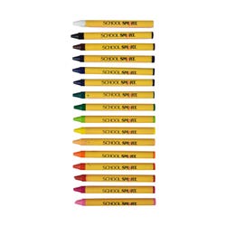 Image for School Smart Crayons, Standard Size, Assorted Colors, Set of 16 from School Specialty