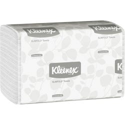 Kimberly-Clark Kleenex Regular Sized Slim fold Towel - 90 Wipes, 1-Ply, Paper, White, Pack of 24