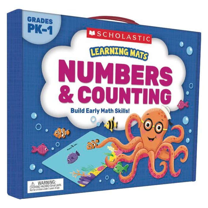 Scholastic Learning Mats: Numbers & Counting, Gr PreK-1