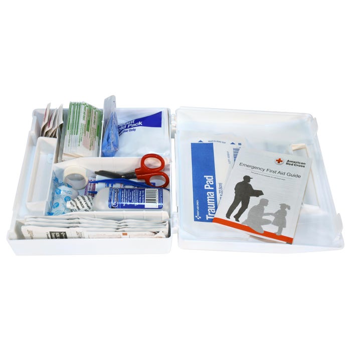 School Smart 25-Person First Aid Kit, Plastic, 106 Pieces