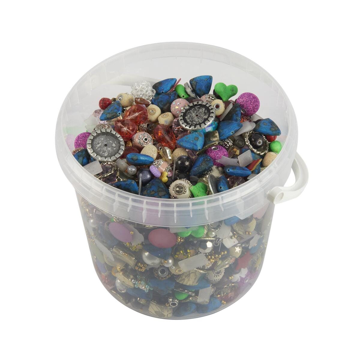 Nasco Bucket O’ Beads and Charms, 6500 Pieces 2218120