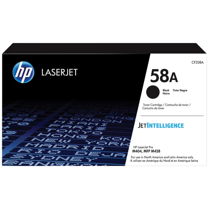 HP 58A Ink Cartridge, CF258A, Black