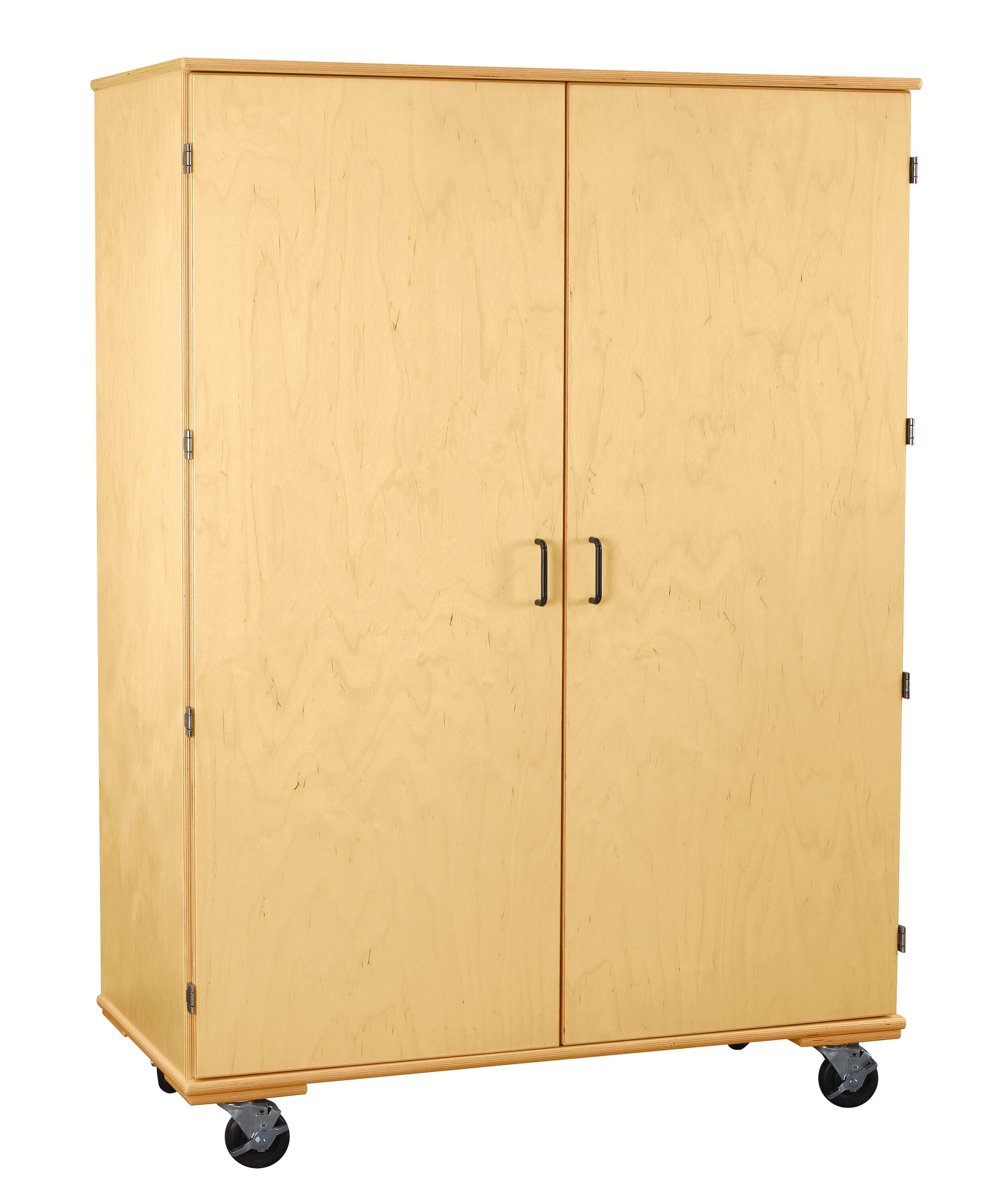 Classroom Select Large Mobile Storage Cabinet, 5 Adjustable Shelves, 48 x 24 x 67 Inches, Birch 1467853