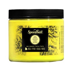 Speedball Water-Soluble Block Printing Ink, Process Yellow, Pint