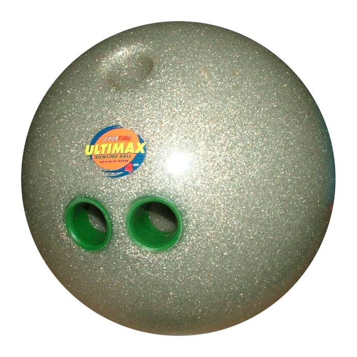 Sportime Ultimax Bowling Ball, 4 Pounds, Gray Glitter