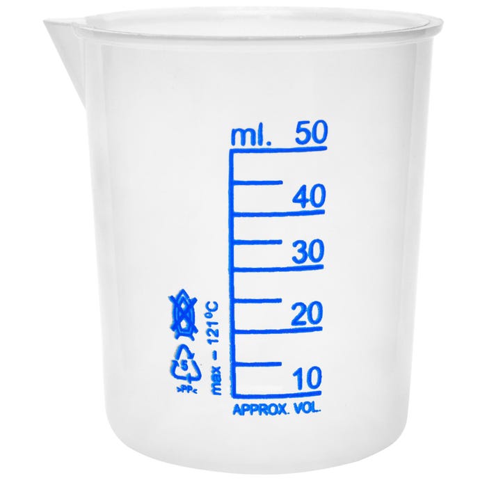 Eisco 50mL TPX Beaker