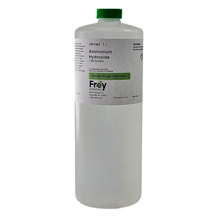 Frey Scientific Ammonium Hydroxide, 1.0M, 1 Liter
