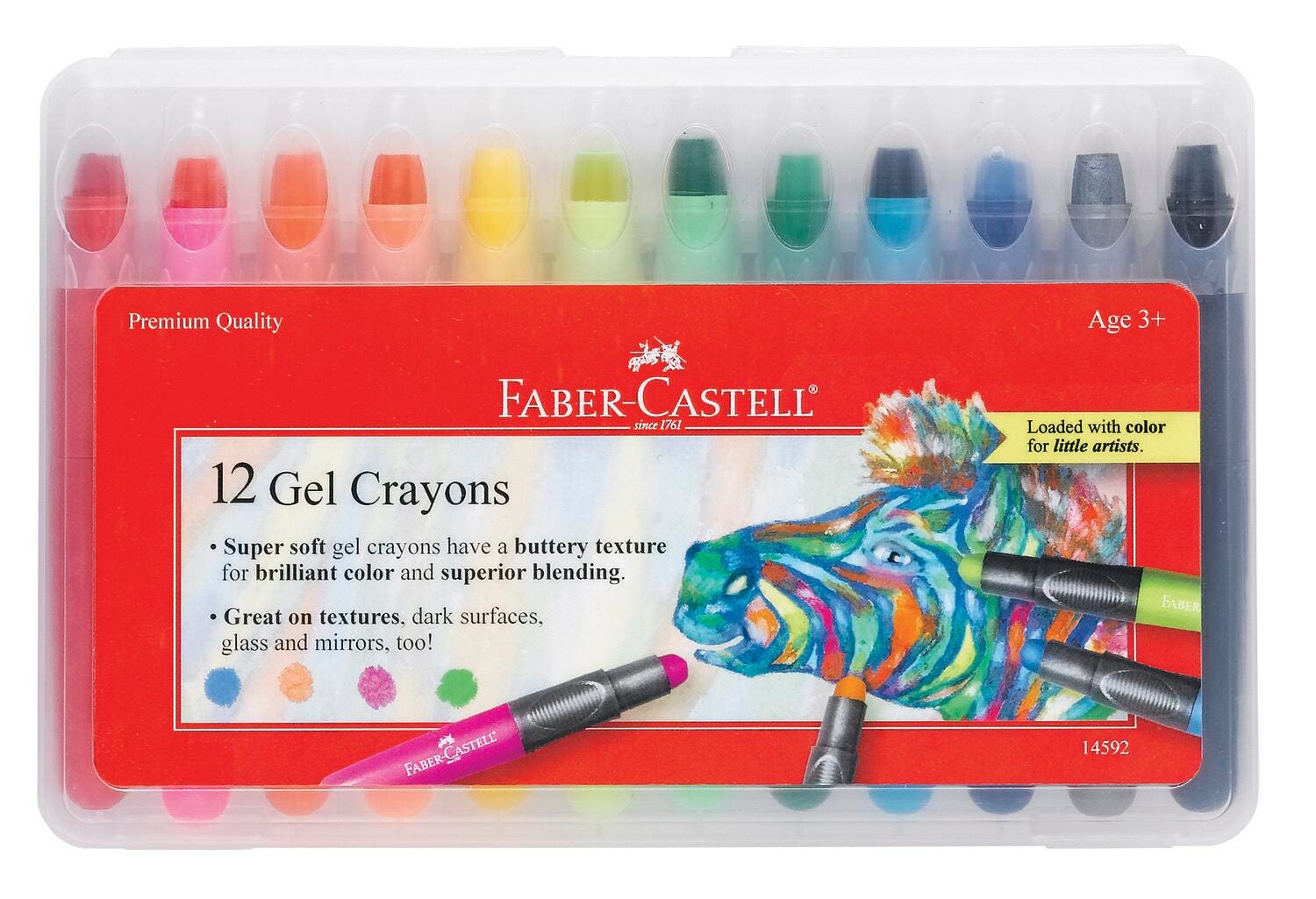 Faber-Castell Gel Crayon Set, Assorted, Set of 12 Item Number 1511950