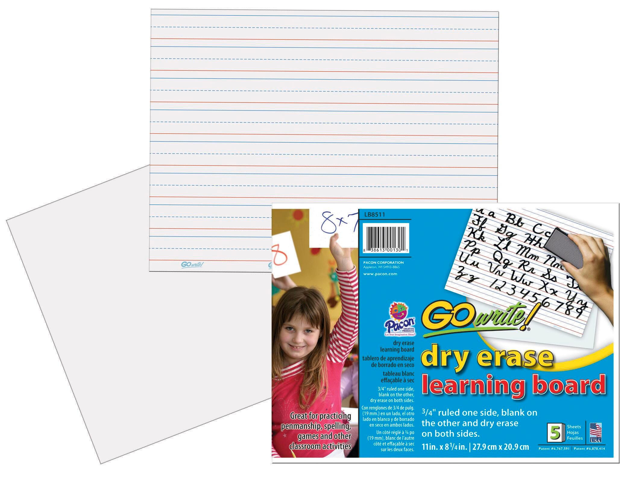 Small Lap Dry Erase Sheets, Item Number 1401851