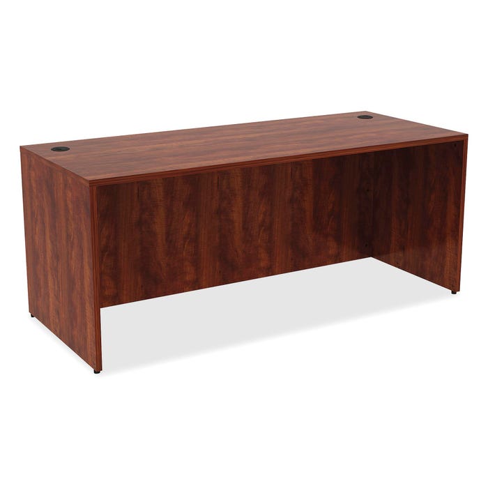 Lorell Essentials Laminate Desk, 72 x 30 x 29-1/2 Inches, Cherry