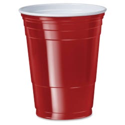 Solo Cup 16 oz. Plastic Party Cups, Red, Pack of 50