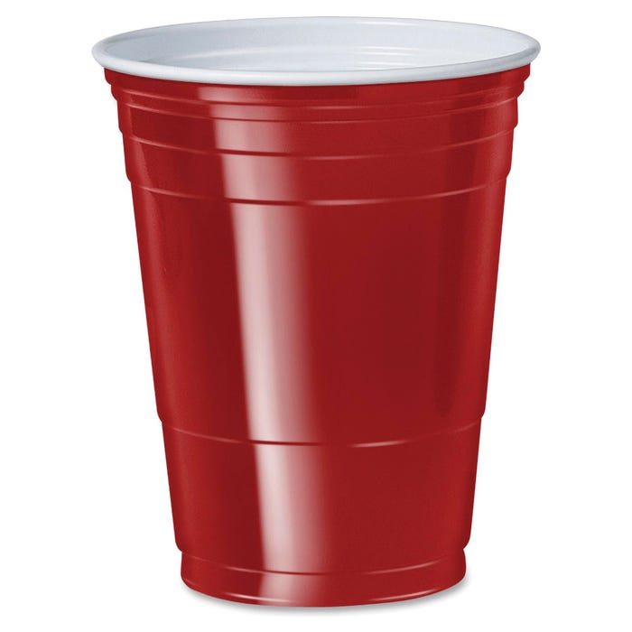 Solo Cup 16 oz. Plastic Party Cups, Red, Pack of 50