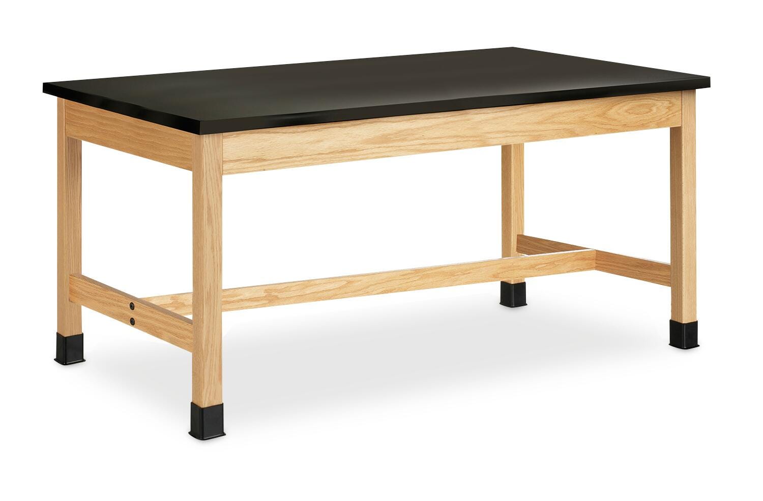 Diversified Spaces Science Table, Plastic Laminate Top, 72 x 42 x 30 Inches, Oak Frame