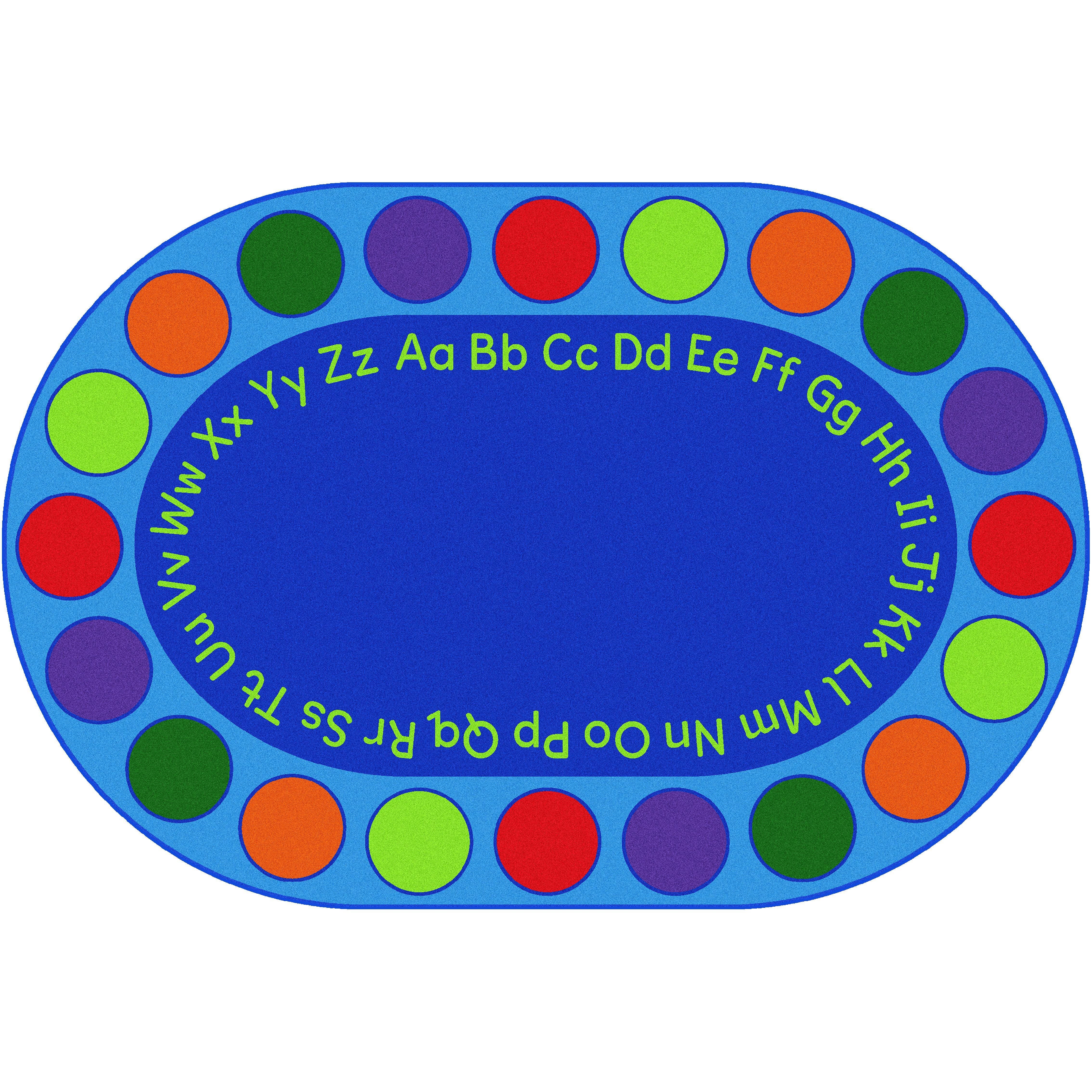 Carpets for Kids Premium Circletime Alphabet Seating, Oval