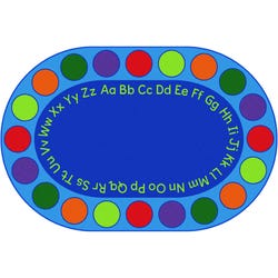 Carpets for Kids Premium Circletime Alphabet Seating, Oval